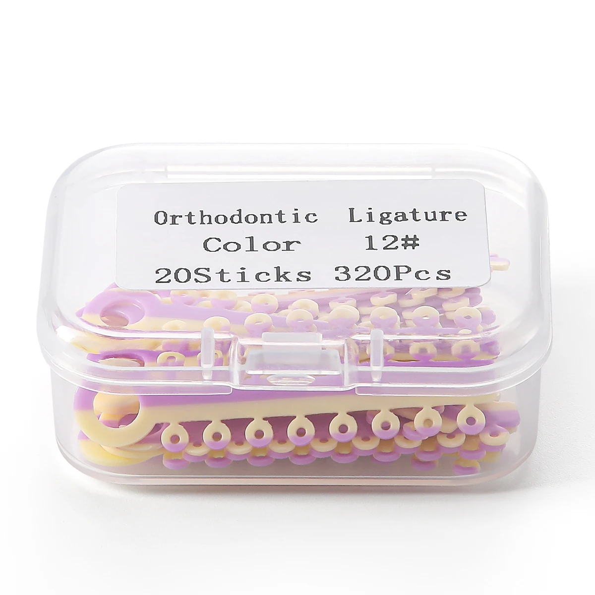 20 Stück/Box Zahnärztliche Kieferorthopädie Elastische Ligaturen Gummibänder Zahnspangen Zahnbehandlung Zahnarztmaterialien 320 Bänder in Zwei Farben – Detail 10