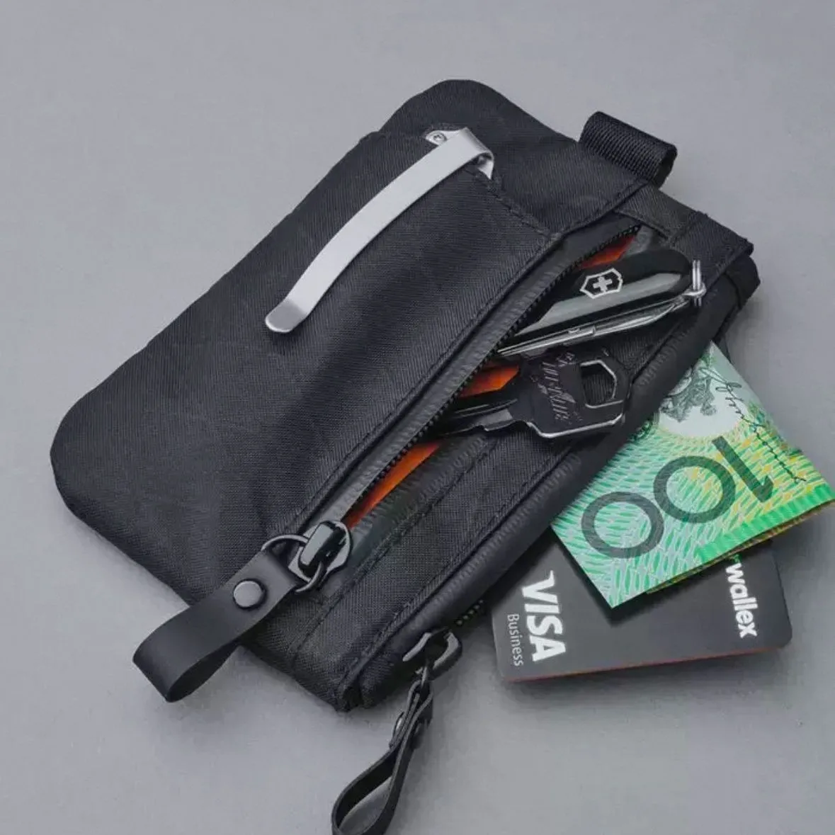 Alpaka Zip Pouch pro 21 Second Generation Coin Purse Card Holder Retro Artistic Style Unisex Daily Use Zip Closure