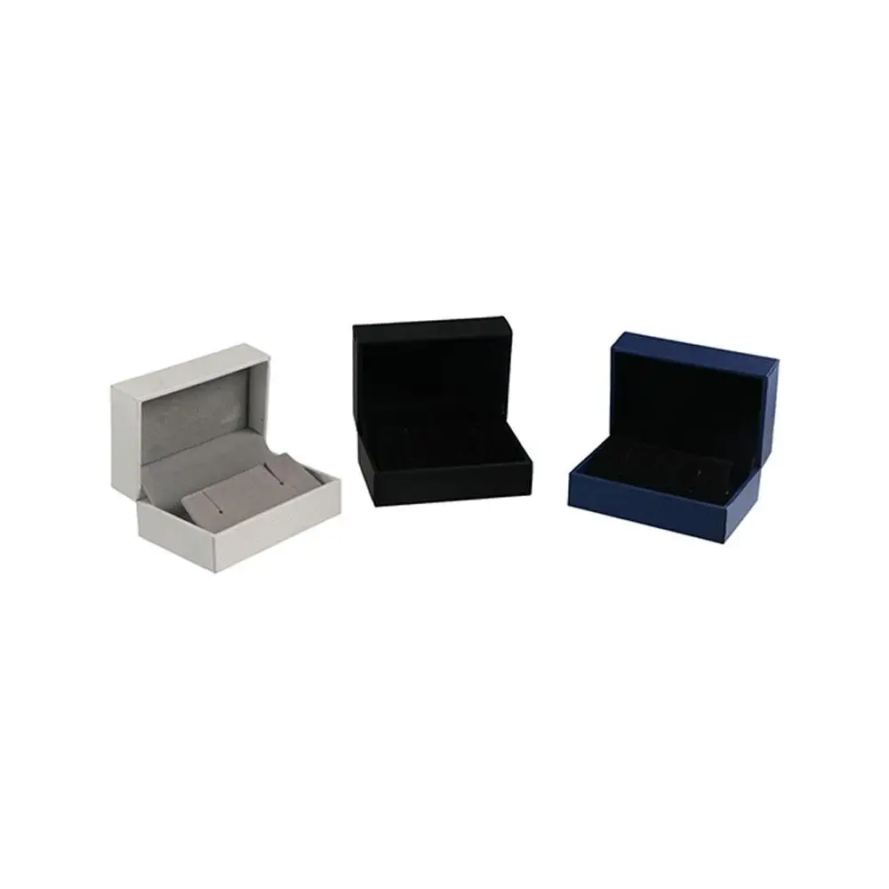 Small Solid Color Jewelry Packaging Earrings Jewelry Storage Earring Packaging Box Jewelry Display Case Cufflinks Storage Box