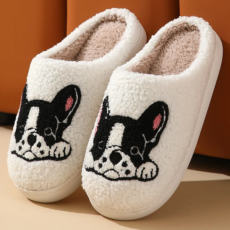 Winter Cartoon Plush Slippers for Women Men 2024 New Arrival Cute Warm Cozy home Shoes Indoor Household Slides