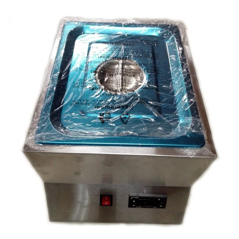 Horno eléctrico de fusión de Chocolate de un solo cilindro, 1 bandeja, de acero inoxidable, para uso comercial y doméstico