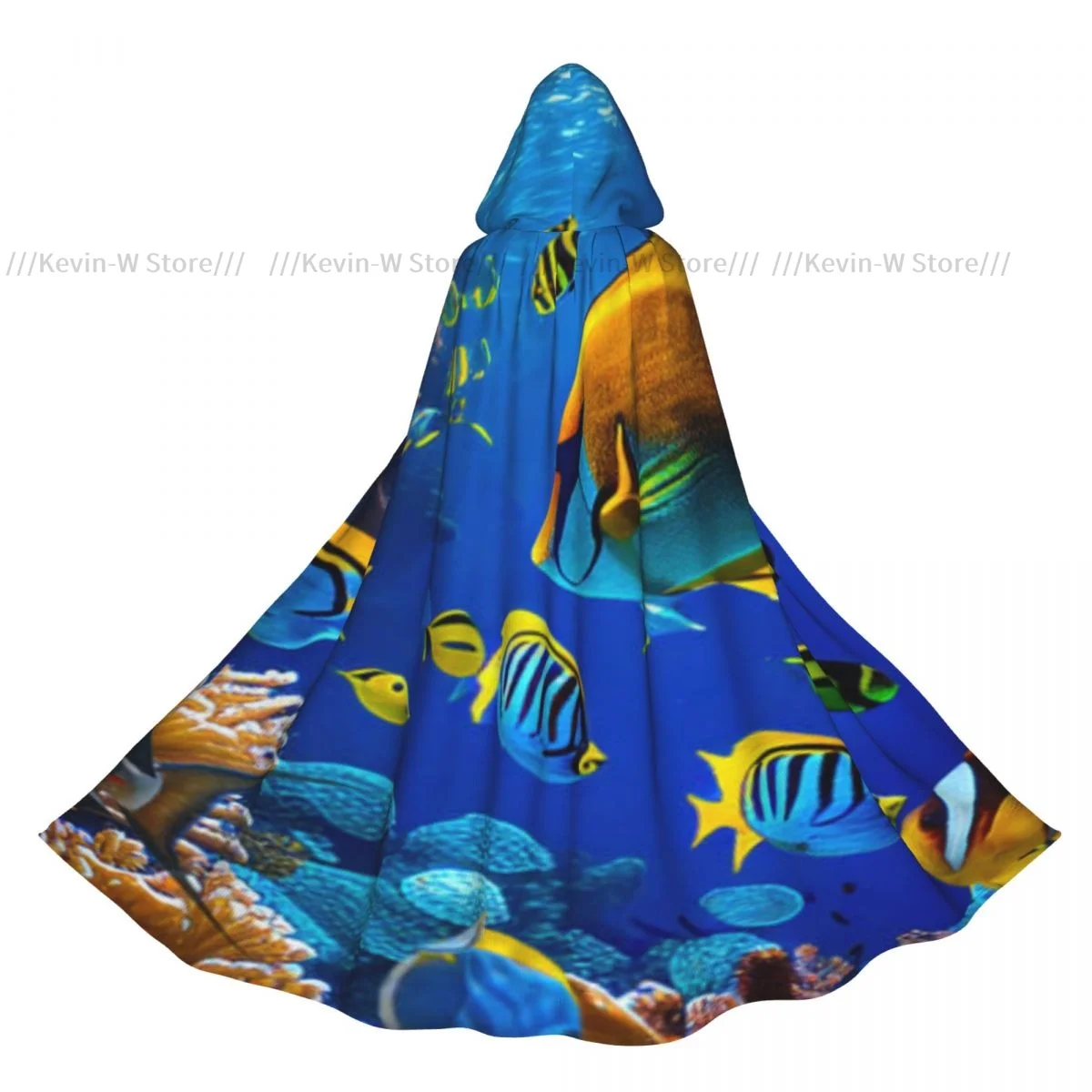 

Hooded Cloak Unisex Cloak with Hood Magnificent Underwater Fishes Cloak Vampire Witch Cape Cosplay Costume