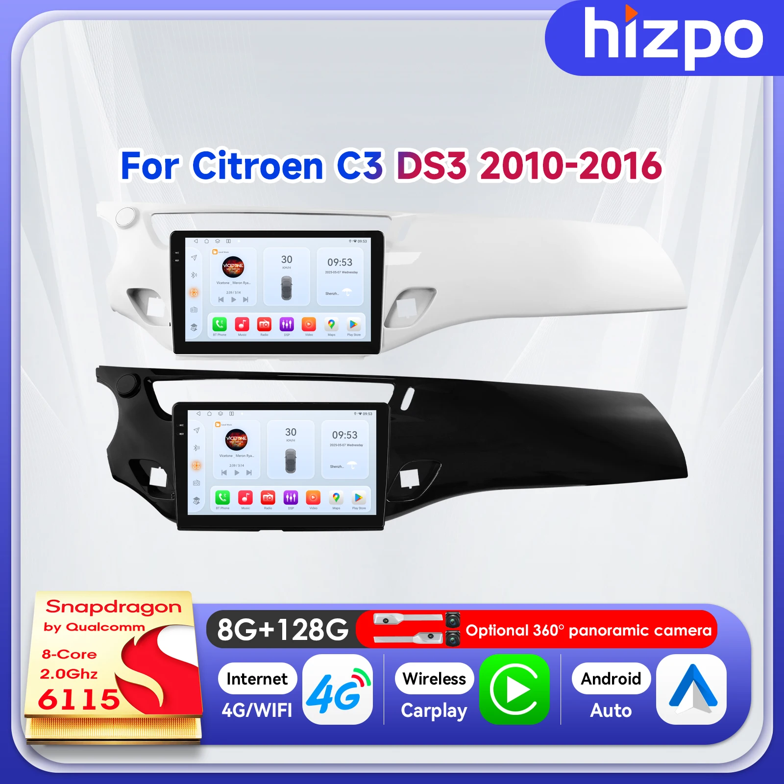 Hizpo 9" Ai Carplay…