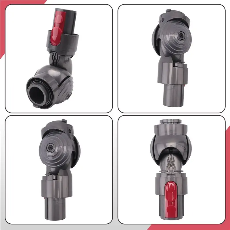ABJI-Direct Drive Suction Head Joint Connector Adapter Set For Dyson V7 V8 V10 V11 Vacuum Parts With Ball Wheels Side Cover