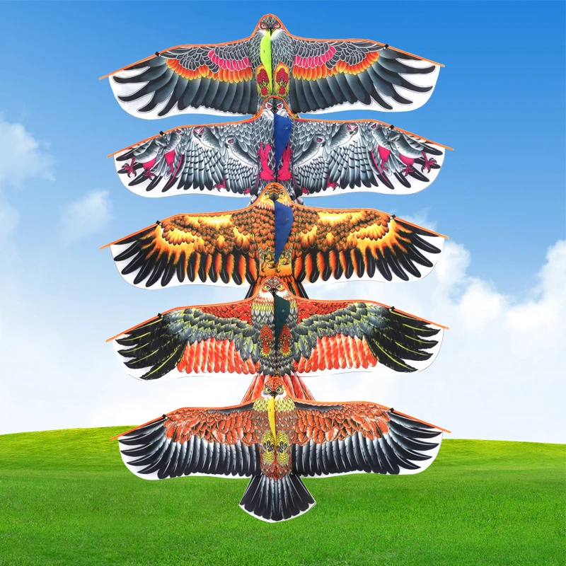 

1.1M Eagle Kite With 30 Meter Kite Line Large Eagle Fly Bird Kites Children Gift Family Trips Garden Outdoor Sports Game Toy