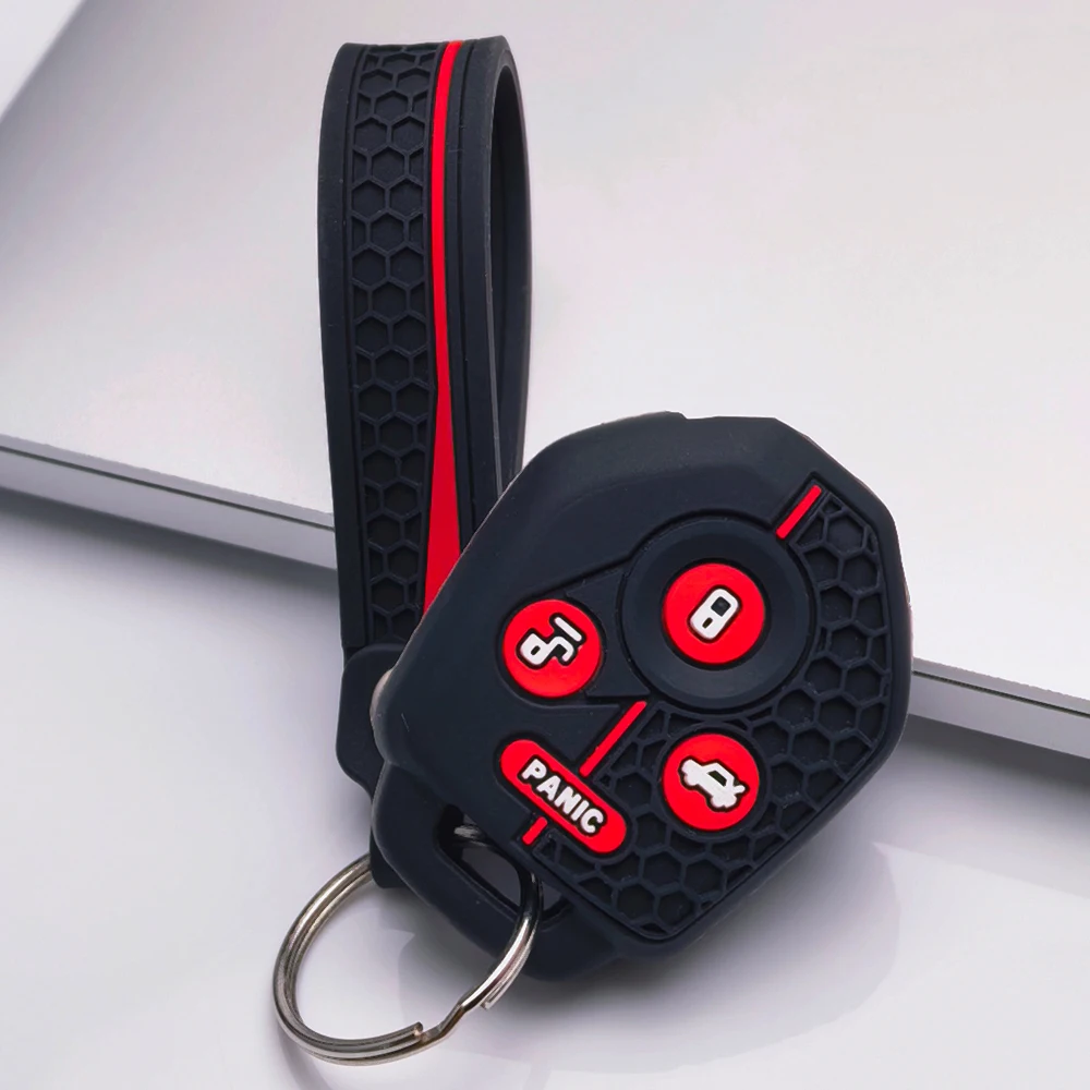 Key Shell Cover for Subaru Crosstrek Forester Impreza Legacy Outback Tribeca WRX STI with Keychain Anti-Scratch Shockproof