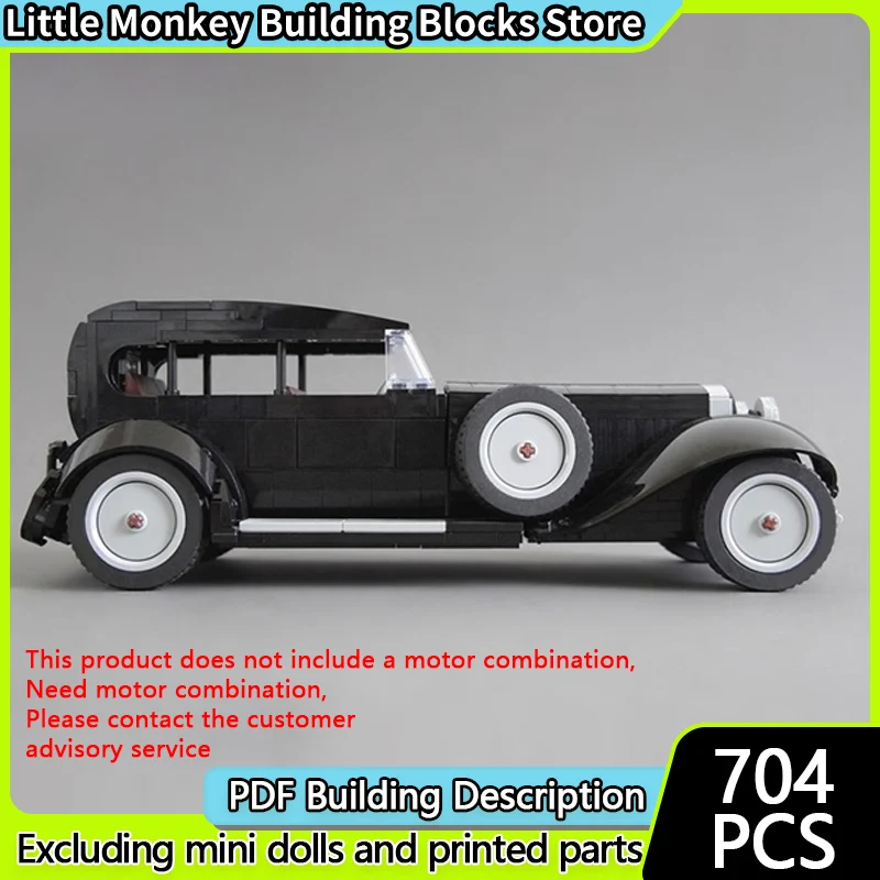 Modelo de coche de carreras de velocidad, ladrillos de construcción MOC, coche negro de lujo, tecnología Modular, regalos de vacaciones para niños, traje de juguetes para montar