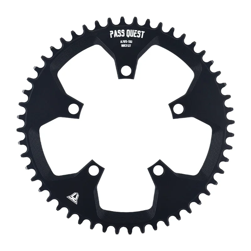 PASS QUEST 110BCD 5 paw Round Narrow Wide Chainring Road Bike ChainWheel 42T 44T 46T 48T 50T 52T Crankset Tooth For 3550 APEX