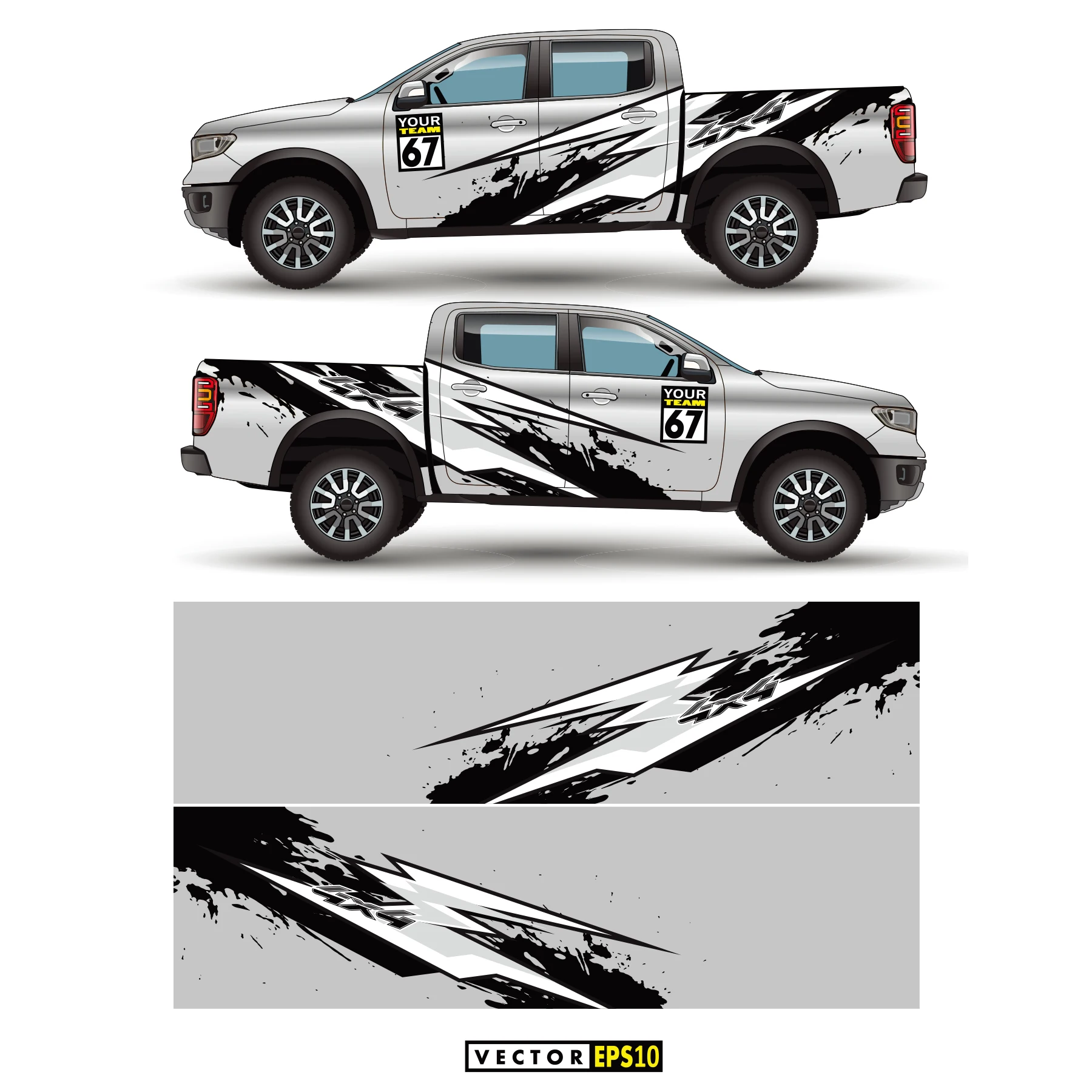 Camouflage Sticker Car Full Wrap Sticker Car Decal Decorative Cut Body Racing Graphic Decal Vinyl Wrap Modern Design Height 58cm
