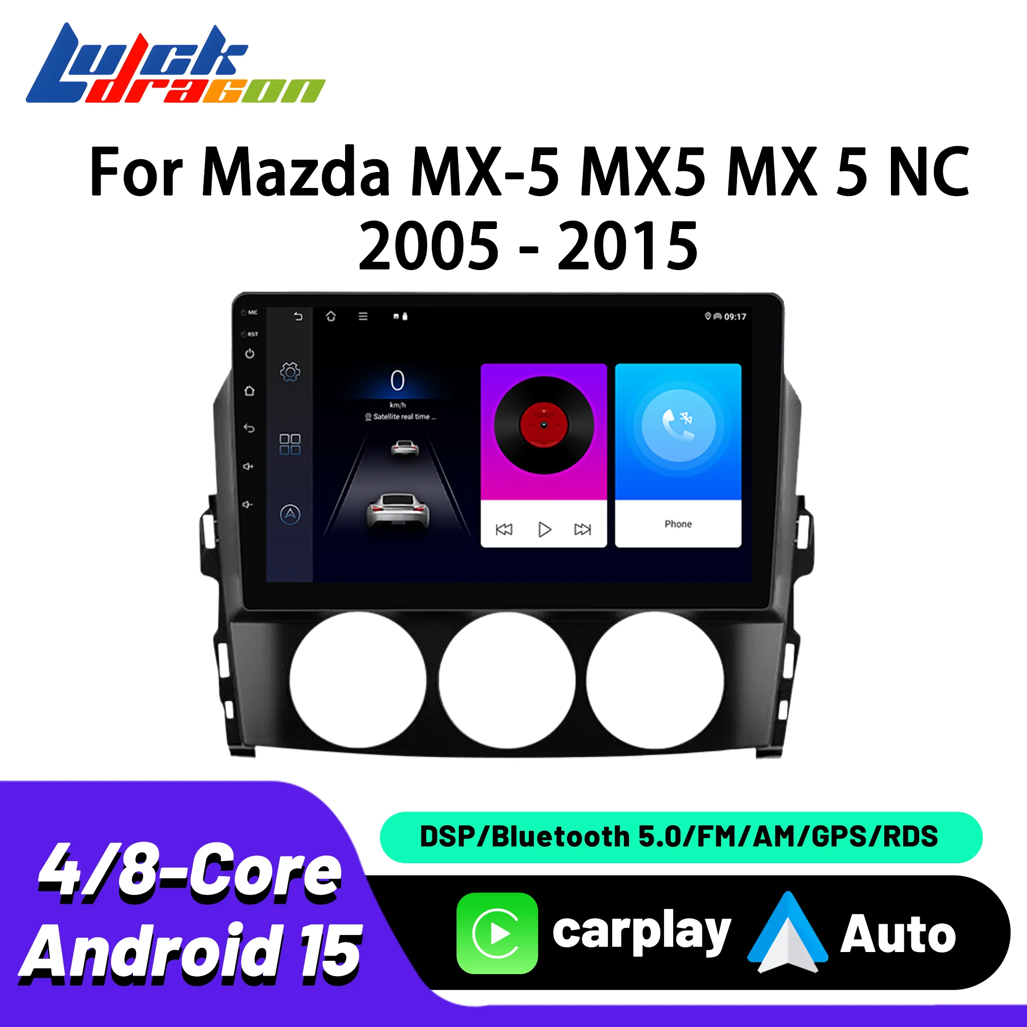 

Car Intelligent System Carplay Android Auto Wireless Multimedia Stereo Player For Mazda MX-5 MX5 MX 5 NC 2005-2015 GPS FM Radio