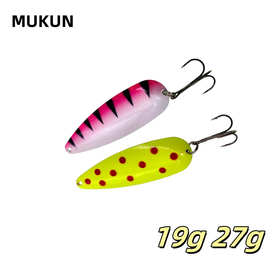 Cuchara de pesca MUKUN para trucha – Señuelo metálico giratorio - imagen 4