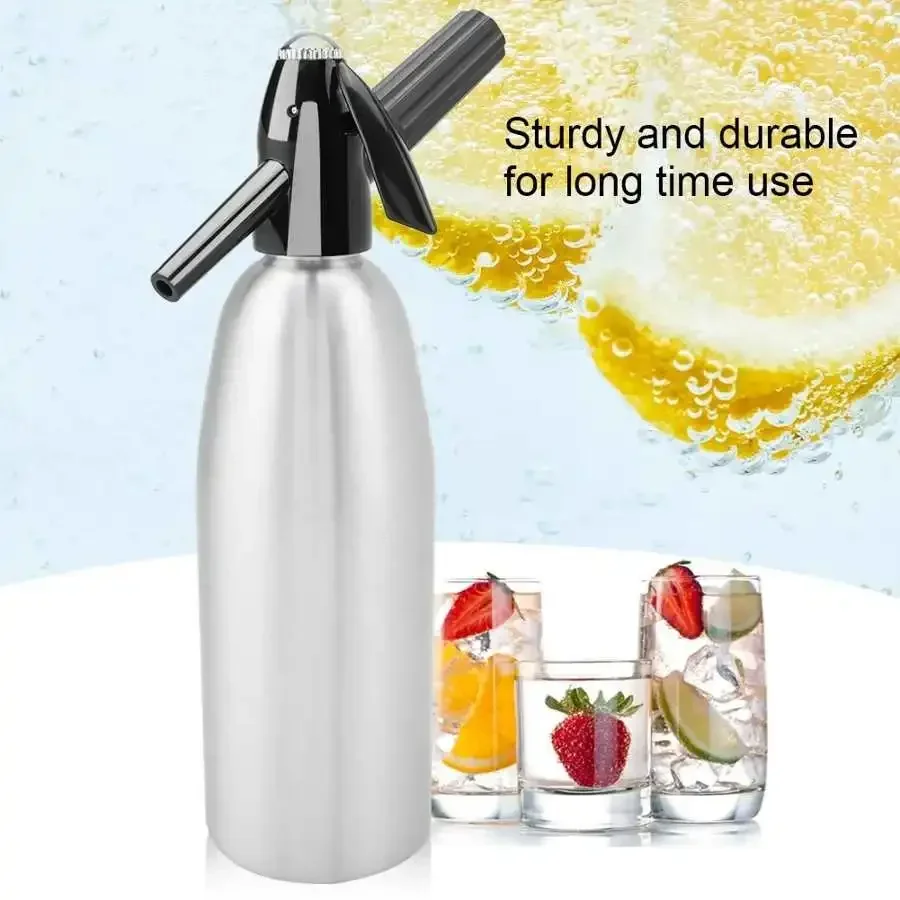 Aluminum Professional Soda Water Bubble Siphon Spark Machine Accessories Bar Kitchen Supplies Dispenser Cocktail Processing Gun