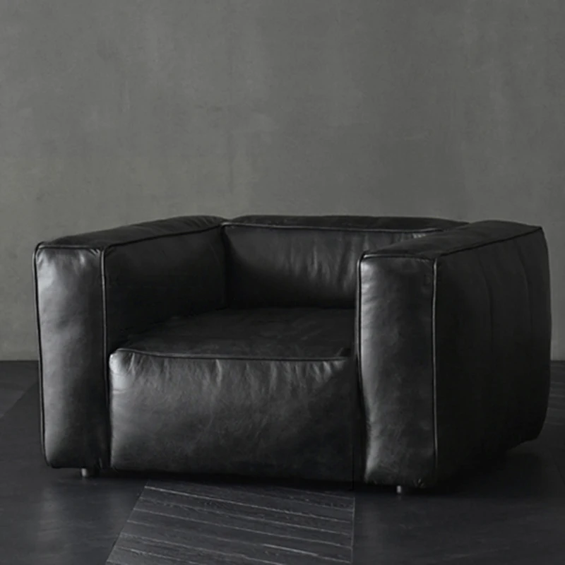 Vintage czarna Sofa luksusowa skórzana 3-osobowa minimalistyczna kanapa drewniany projekt darmowa wysyłka europejskie Divani Soggiorno dom