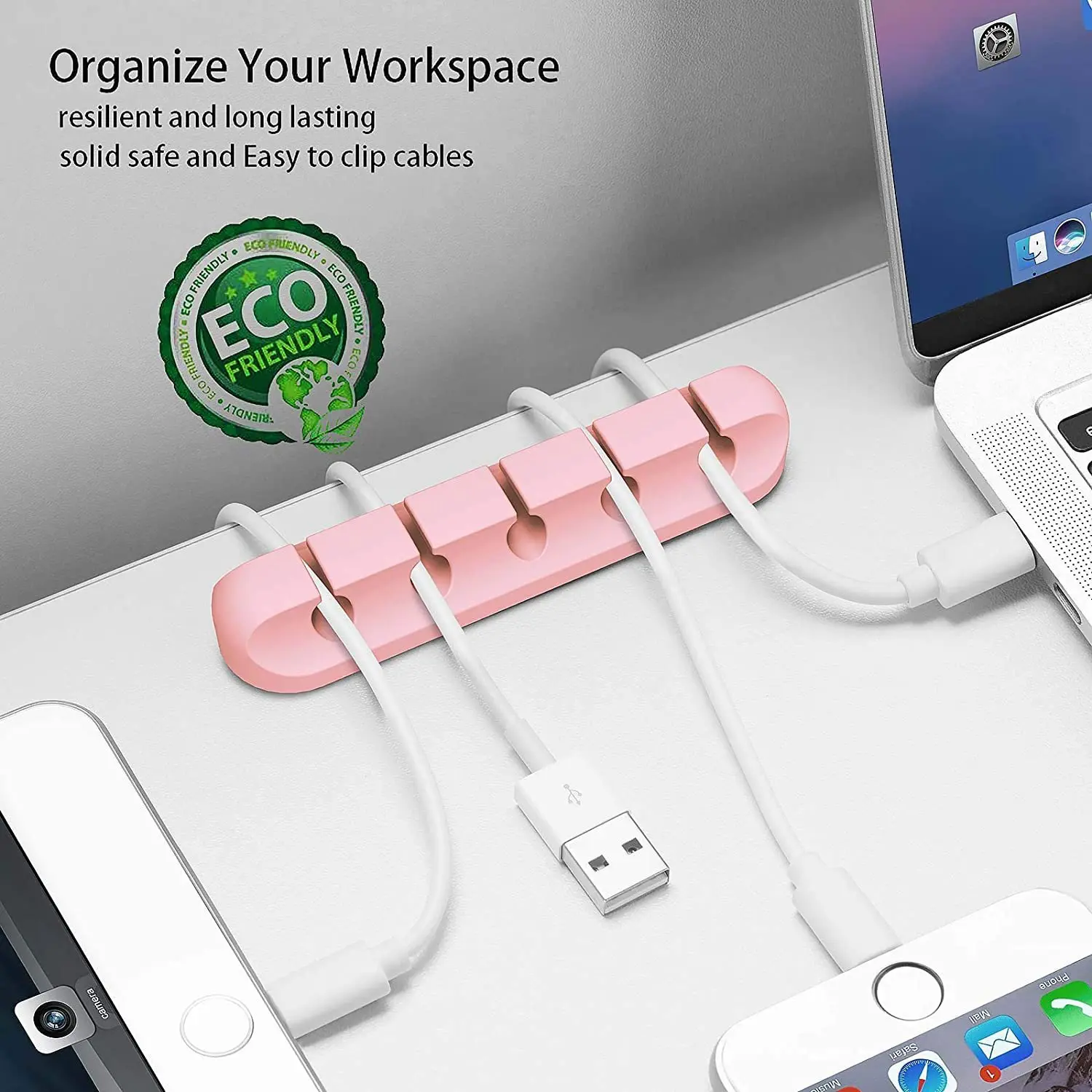 Home Multifunction Silicone USB Cable Organizer Desktop Tidy Management Clips Cable Holder for Mouse Headphone Wire Organizer