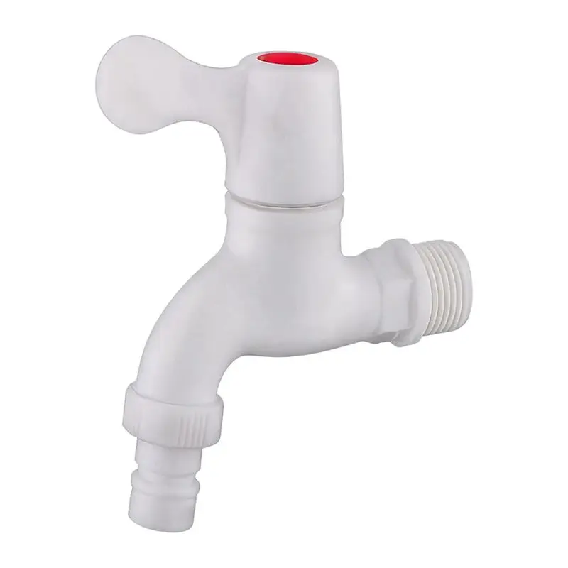 Plastic Faucet Engineering Outdoor 4 Points 6 Points Plastic Pointed Nozzle Quick Open Faucet Washing Machine Modern and Simple