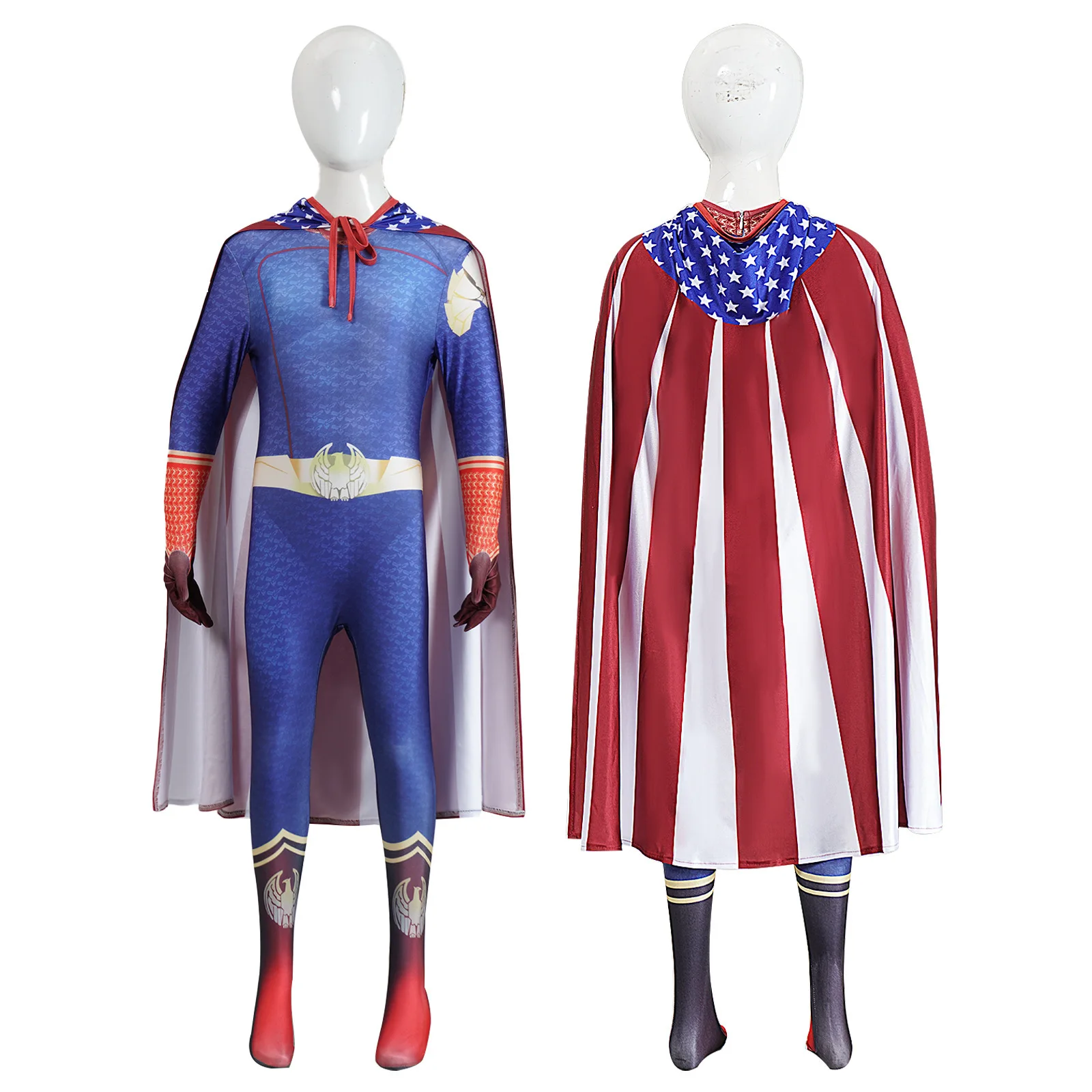 Anime Cosplay Outfits Male - TV 남성 슈퍼히어로 홈랜더 코스프레 블루