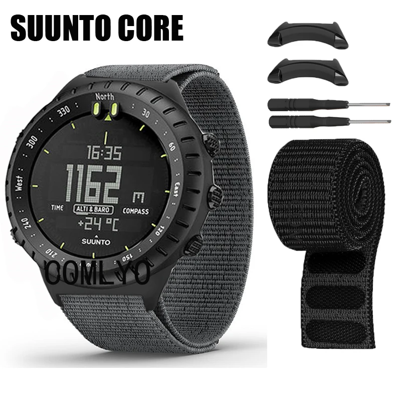 NEW For Suunto Core Strap Nylon Smart Watch Band Hook&Look Soft Belt Watchband