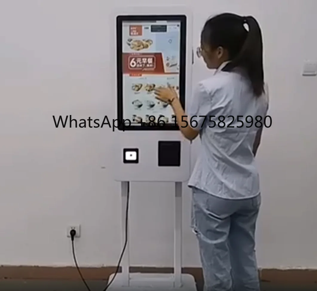 Touchscreen Self-service Order Kiosk For Catering Shop