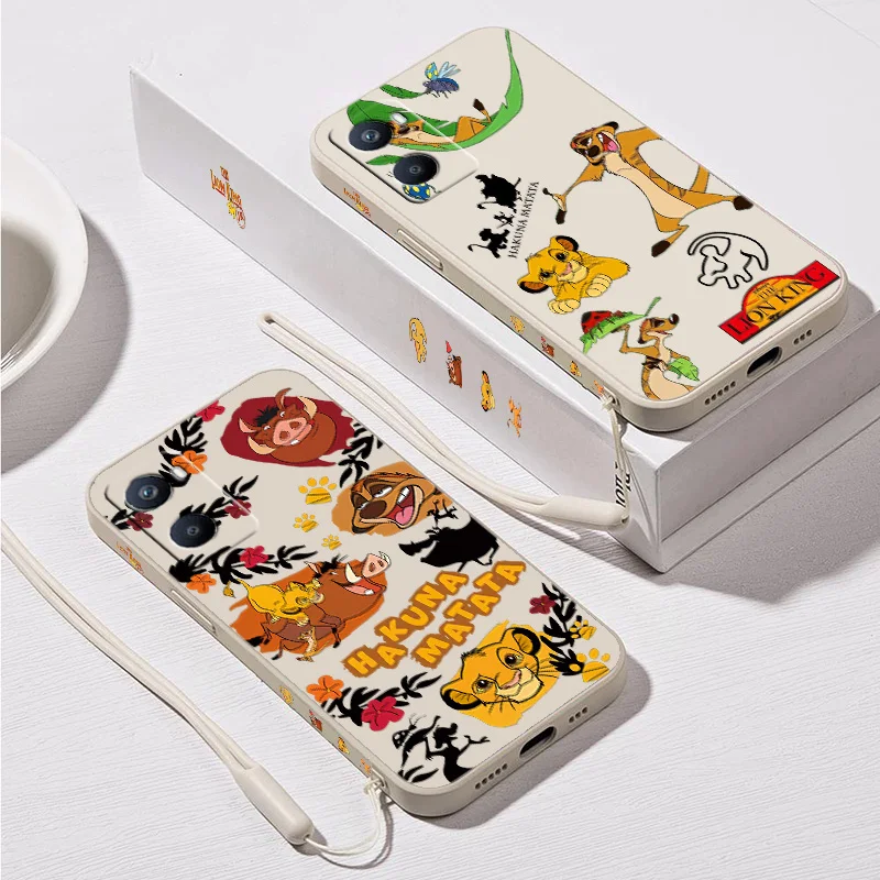 Disney The Lion King Phone Case For OPPO A1K AX7 A9 12 15 16 31 52 53 54 57 72 73 74 76 93 94 96 Liquid Left Rope Funda Soft