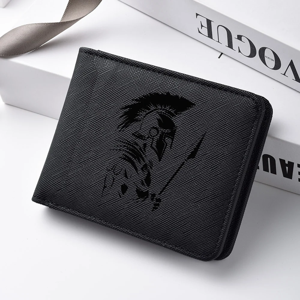 Spartak Pattern Short Men's Wallet Thin Card Holder Luxury High-Quality PU Leather Men's Wallet Money Clip