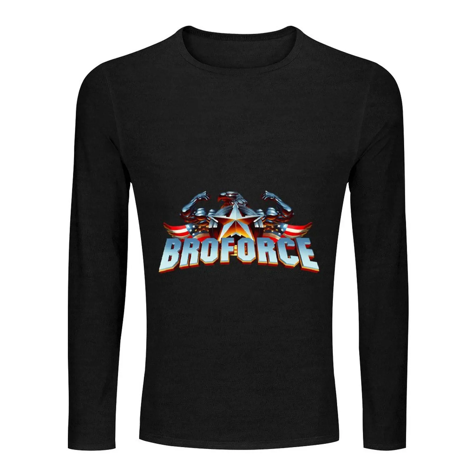 Broforce Long T-Shirt funny t shirts heavyweight t plus size graphic oversized for men