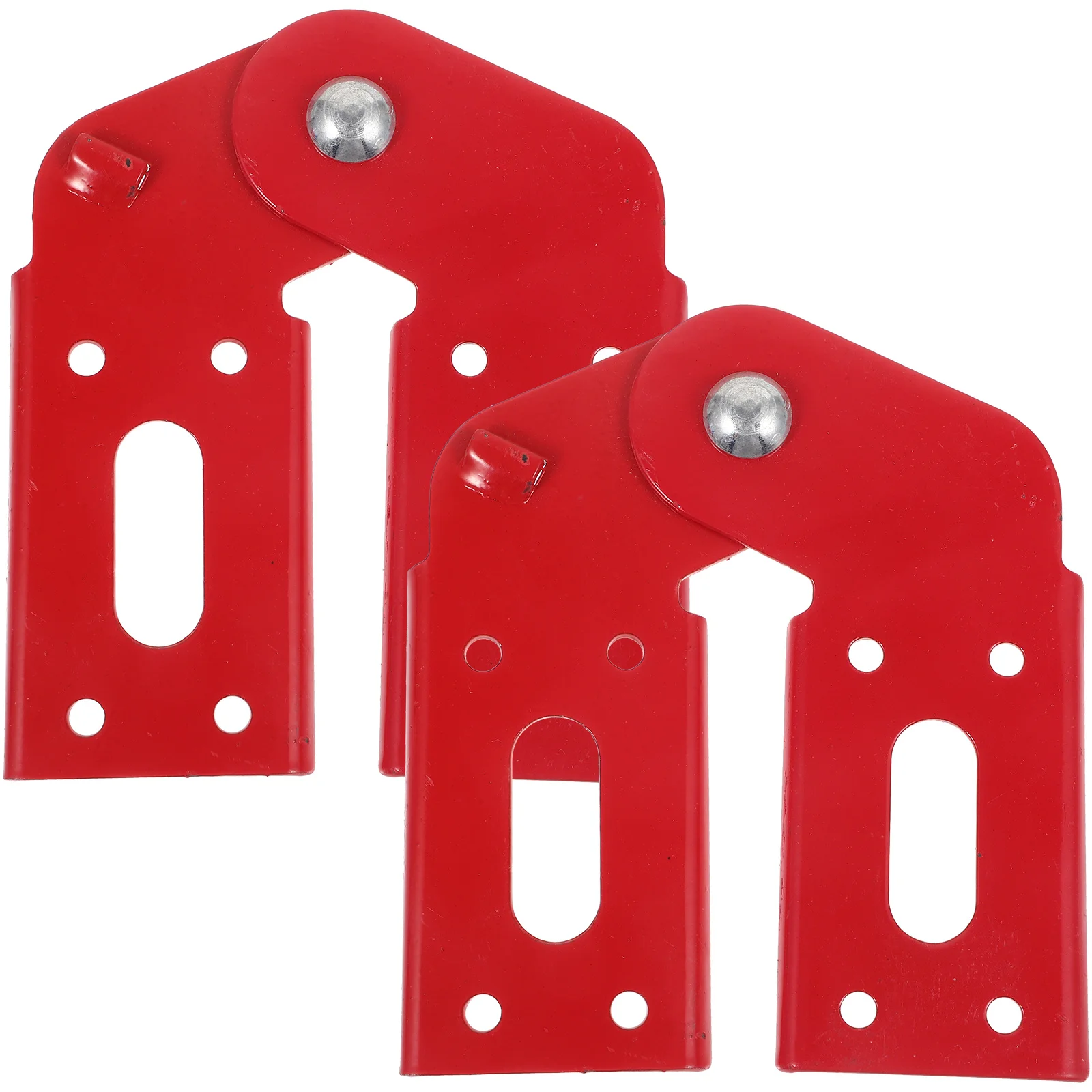 2pcs Red Folding Step Hinge For Attic Attachment Ladder Ladder Hinge Replacement Kit Joint Connector Loft Support Parts