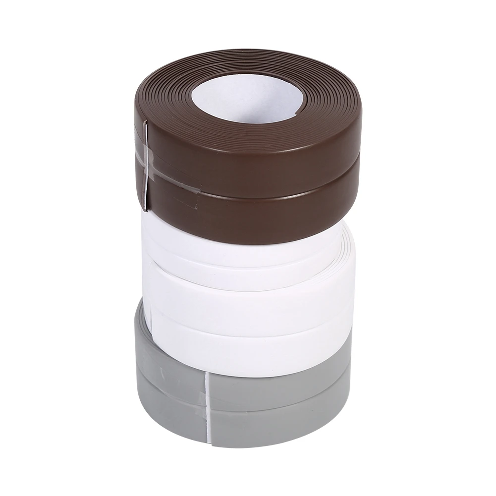 Sealing Strip 3 Colors 3.2M Length Self Adhesive Bath And Wall Sealing Strip Sink Basin  Trim Kitchen New Bath Sealing Strip