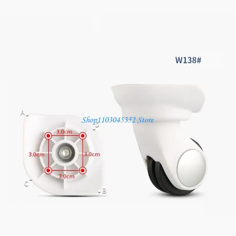 

1 Pair Replacement Luggage Luggage Mute Wheel for Travelling Bag