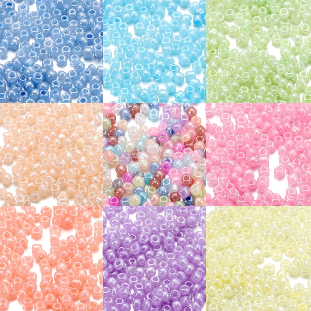 500pcs 3mm Macaron Glass Seed Beads Matte Small Pony Beads for Jewelry Making DIY Craft Bracelet Necklace Rings Accessories