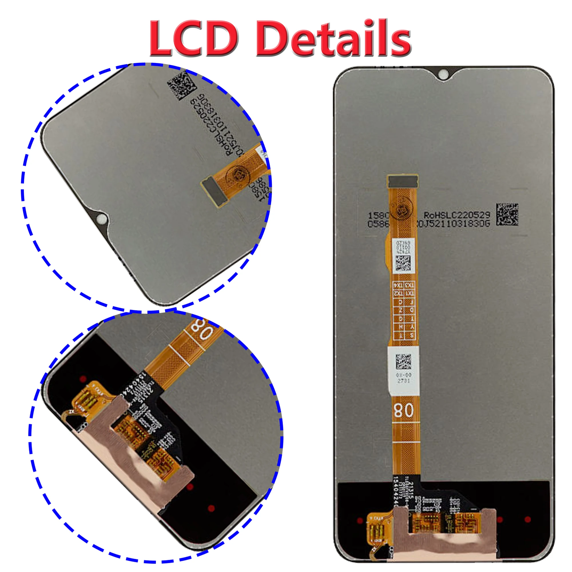 Original LCD Display For VIVO  Y76 5G  With Bezel  Mobile Phone Touch Screen Digitizer Assembly  Replacement  Parts  6.58\