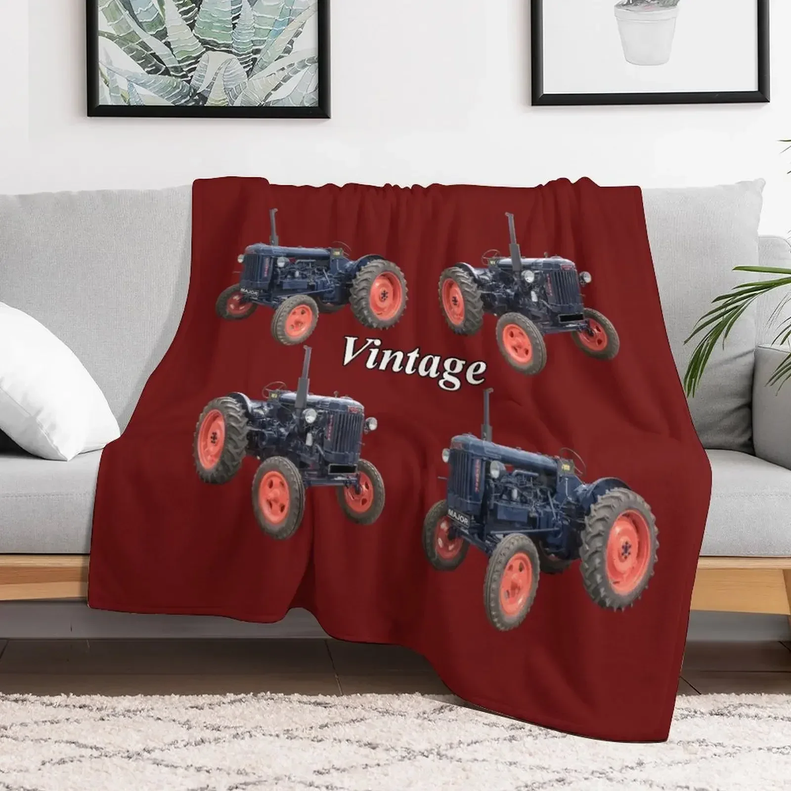 

Vintage tractor Throw Blanket Blankets For Baby warm winter Luxury Thicken Fashion Sofas Blankets