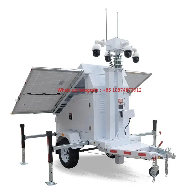 Picture 3: Sol ar Security Trailers Mobile cam era Trailer for Hotel Park Job Site