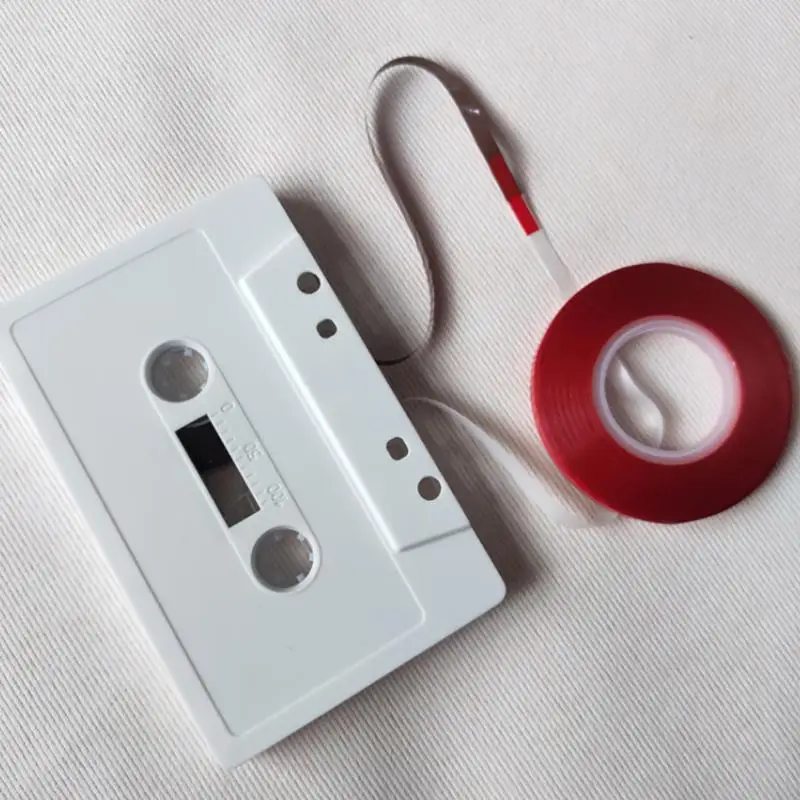 1/3/5PCS Red 1/8″ Cassette Splicing Tape Recorder Leader Tape Tape Joint Replacement Base Special Tape