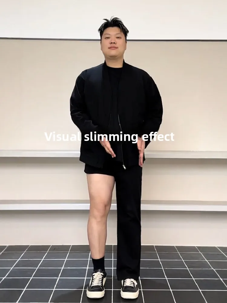 

plus Size Men's Jeans Thiened Elastic Straight Leg Jeans Le Blade Design Large Flared Legs Cotton Polyester Blend Winter ...