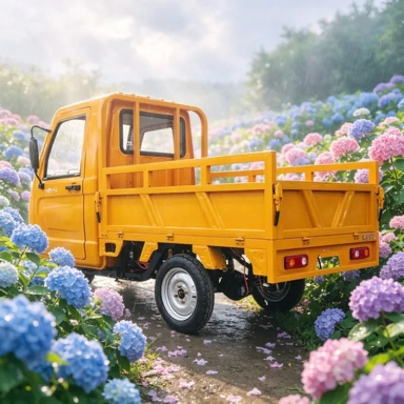 72V 1500W Electric Cargo Tricycle Open Steel Body 1000kg Capacity 3 Wheel for Logistics and Warehouse Delivery Sale