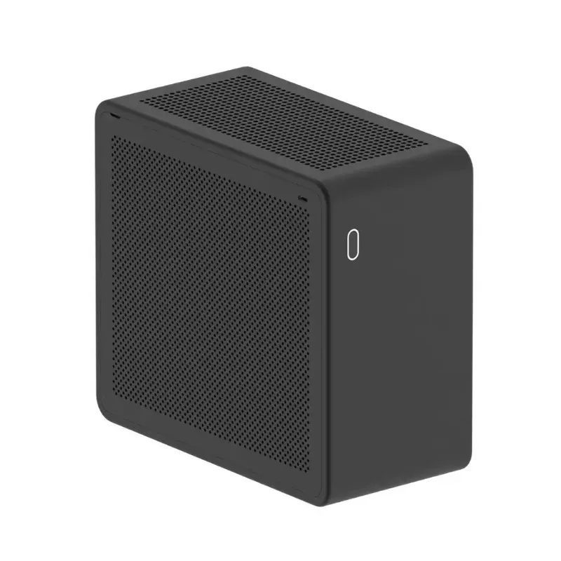 Gabinete Mini ITX Tamanho A4, Chassi de Mesa Pequeno em Liga de Alumínio Tudo-em-Um mq5