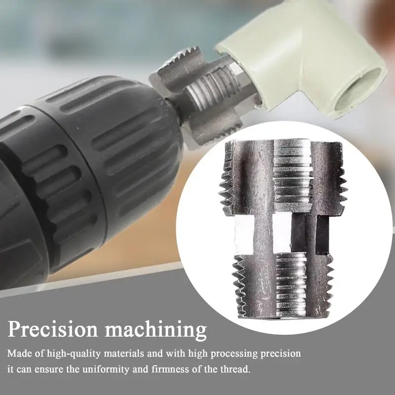 

Water Pipe Threader 2/1 Inch & 4/3 Inch Internal Thread Maker Plumbing Manual Threader Tool Reusable Repair Accessories