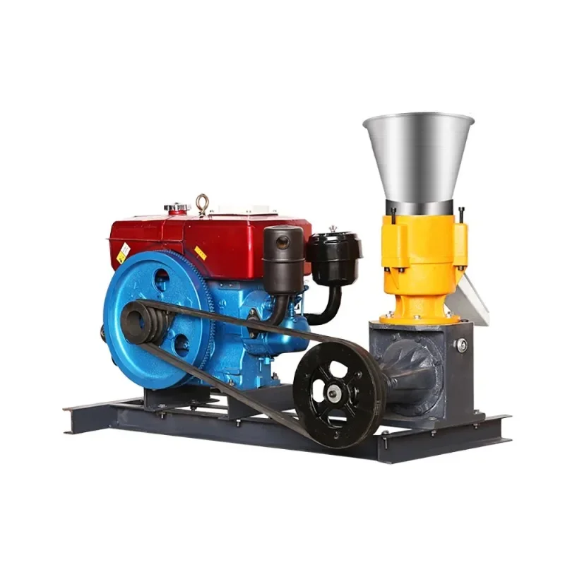 【2026】1 Pellet Press 22HP D-iesel Engine KL230A Biomass Pellet Mill Animal Feed Wood Pellet Machine With Electric Start