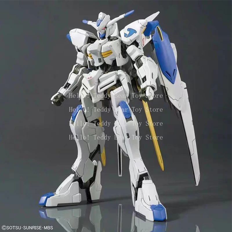 بانداي جاندام أطقم منمذجة الشكل HG 1/144 الأيتام ذات الدم الحديدي ASW-G-01Gundam Bael هدية لعبة جمع للأطفال شخصيات الحركة