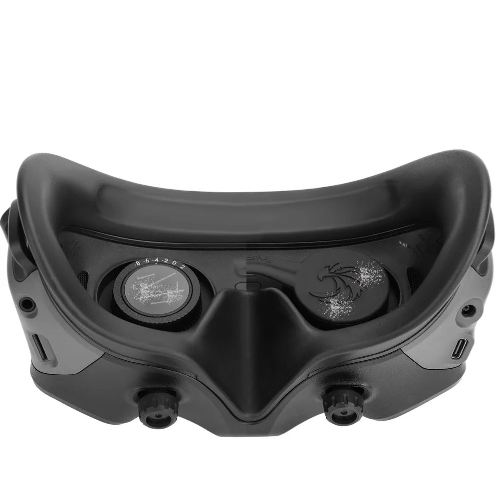 Lens capa protetora para DJI Goggles, Silicone macio Lens Protector Cap, Dust-Proof Acessórios de Proteção, Dji Avata 2