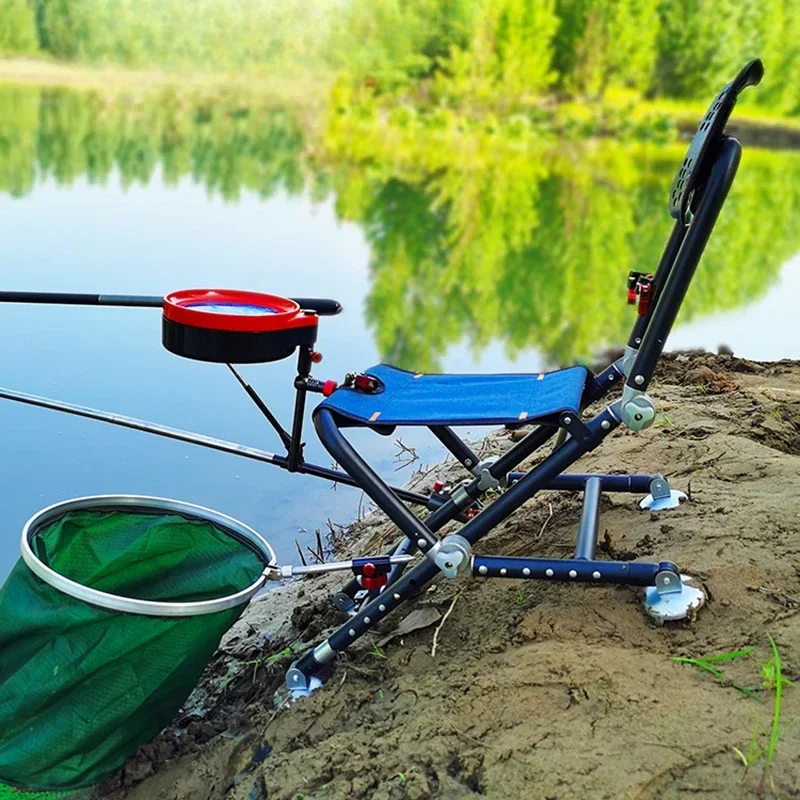Todo o terreno cadeira de pesca moderna originalidade leve dobrável conjunto cadeira de pesca acampamento ao ar livre móveis cadeiras praia fyfc