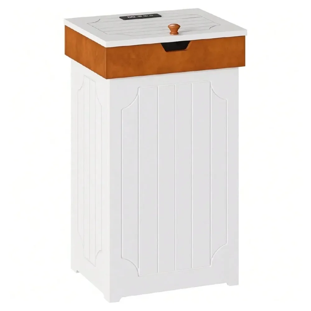 

Can Cabinet, 13 Gallon Kitchen Garbage Can, Wooden Recycling Trash Bin, Dog Proof Trash Can, Trash Cabinet With Lid For Home Ki