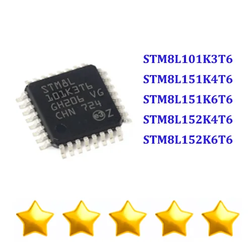 

5PCS STM8L101K3T6 STM8L151K4T6 STM8L151K6T6 STM8L152K4T6 STM8L152K6T6 STM8L101 STM8L151 STM8L152 STM8L STM IC MCU LQFP-32