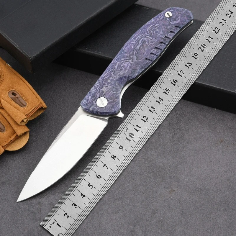 

XT113 Pocket Outdoor Camping Survival Knife Blade D2 Sharp Folding Carry Convenient Knives Utility Fruit Self-defense EDC Tools