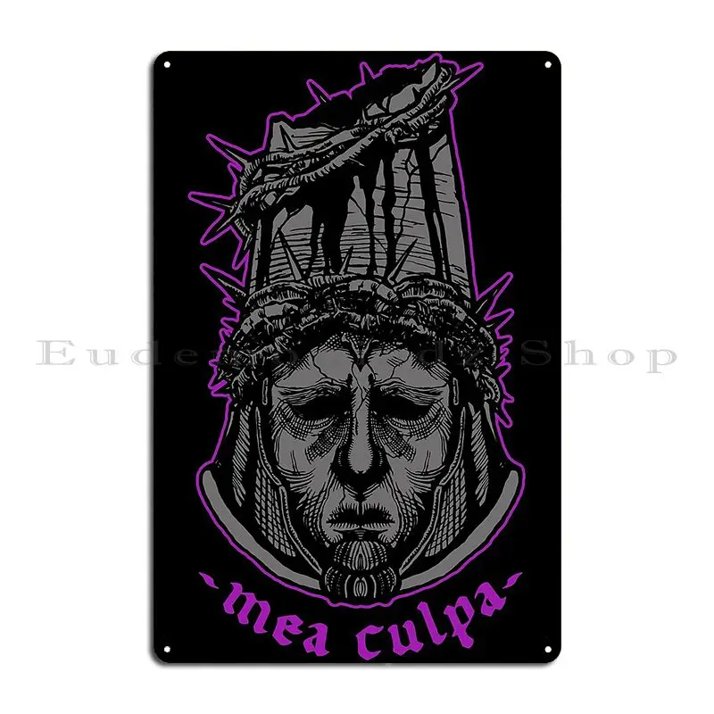 Mea Culpa Vi Metal Plaque Poster Wall Custom Cinema Retro Printing Plaques Tin Sign Poster