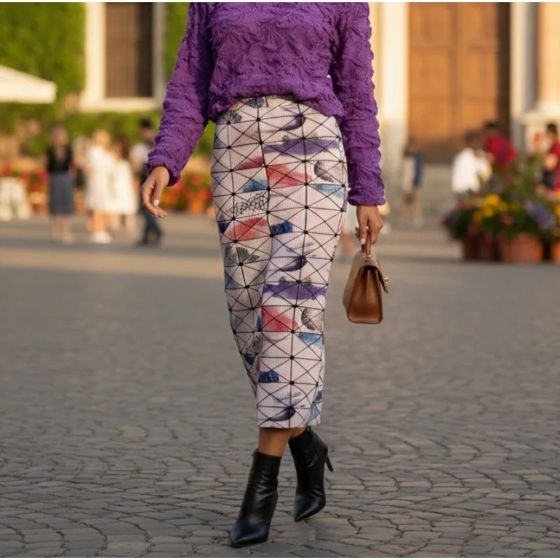 miyake-jupe-plissee-plissee-2026-mode-plaid-imprime-jupe-femmes-senior-sens-personnalite-vieillissement-mince-taille-haute-jupe