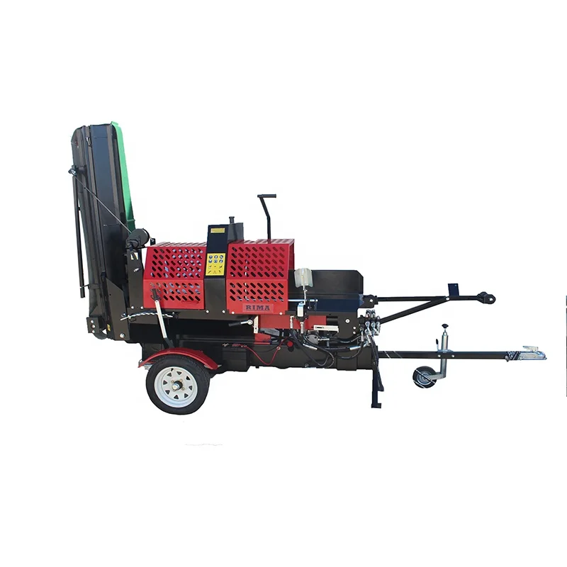 20Ton Horizontal Hydraulic  Log Splitter with Conveyor ; Hydraulic Manual Electric / Pto/ Wood Splitter with Chainsaw