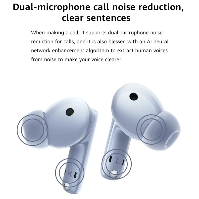 

Original Huawei FreeBuds 5i Headphones Wireless Bluetooth Earphones Hi-Res Sound Quality Earbuds 10mm Dynamic Fone Headset