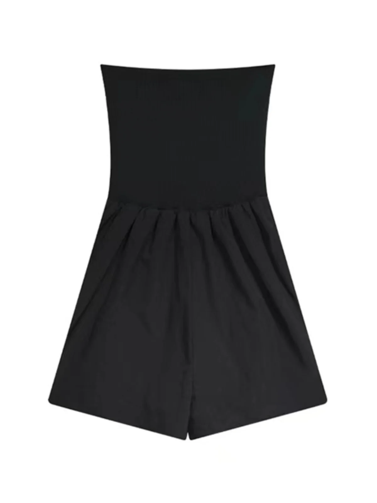 여성 여름 하이웨이스트 원피스 레이온 코튼 혼방 편안한 와이드 레그 팬츠 트렌디 캐주얼 하이웨이스트 코르셋 탑