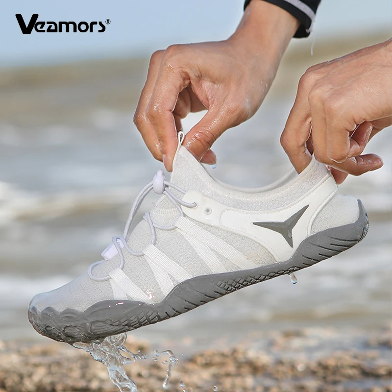 

VEAMORS Wading Shoes Beach Aqua Shoes Quick Dry Water Sports Shoes Light Breathable Wading Sneakers for Surfing Diving Boating